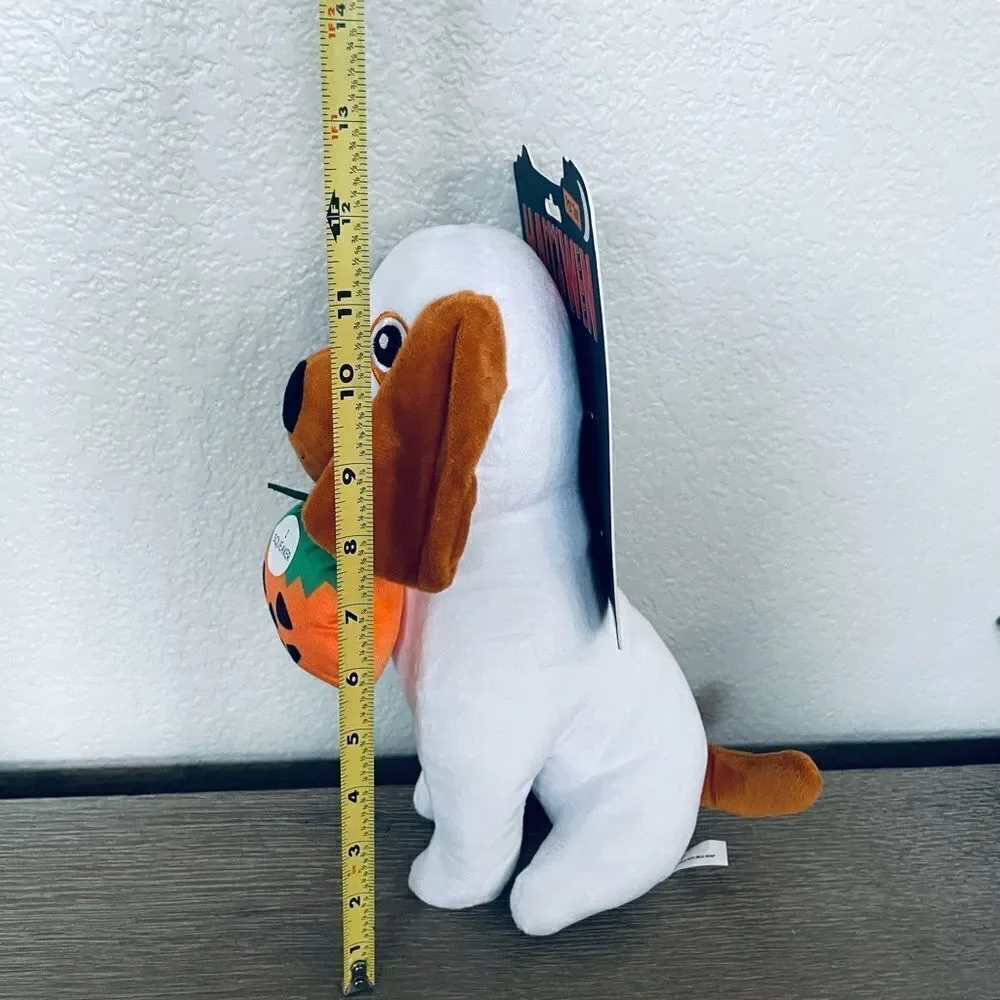 Halloween Plush Ghost Dog Squeaky Toy